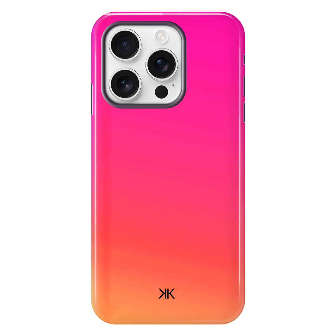 Neon Pink Orange Phone Case - Tough Case - iphone-16-pro