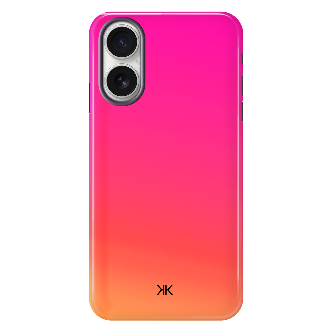 Neon Pink Orange Phone Case - Tough Case - iphone-16
