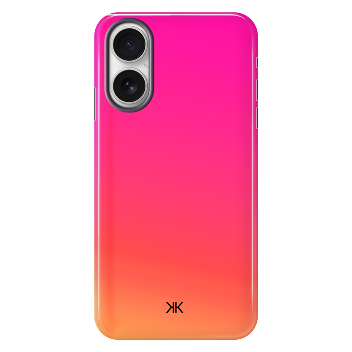 Neon Pink Orange Phone Case - Tough Case - iphone-16