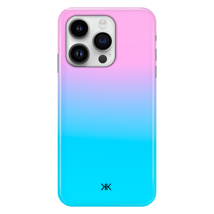 Neon Rose Blue phone case for iPhone 14 Pro