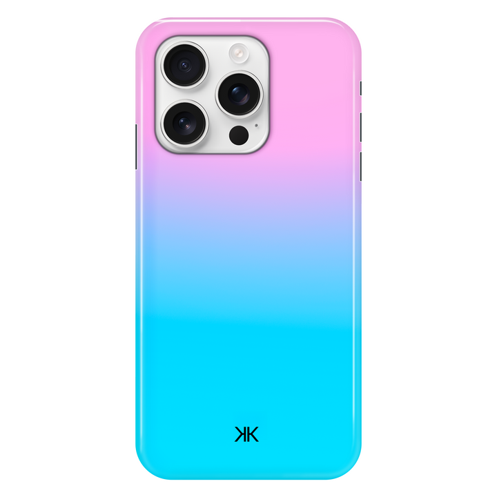 Neon Rose Blue phone case for iPhone 16 Pro