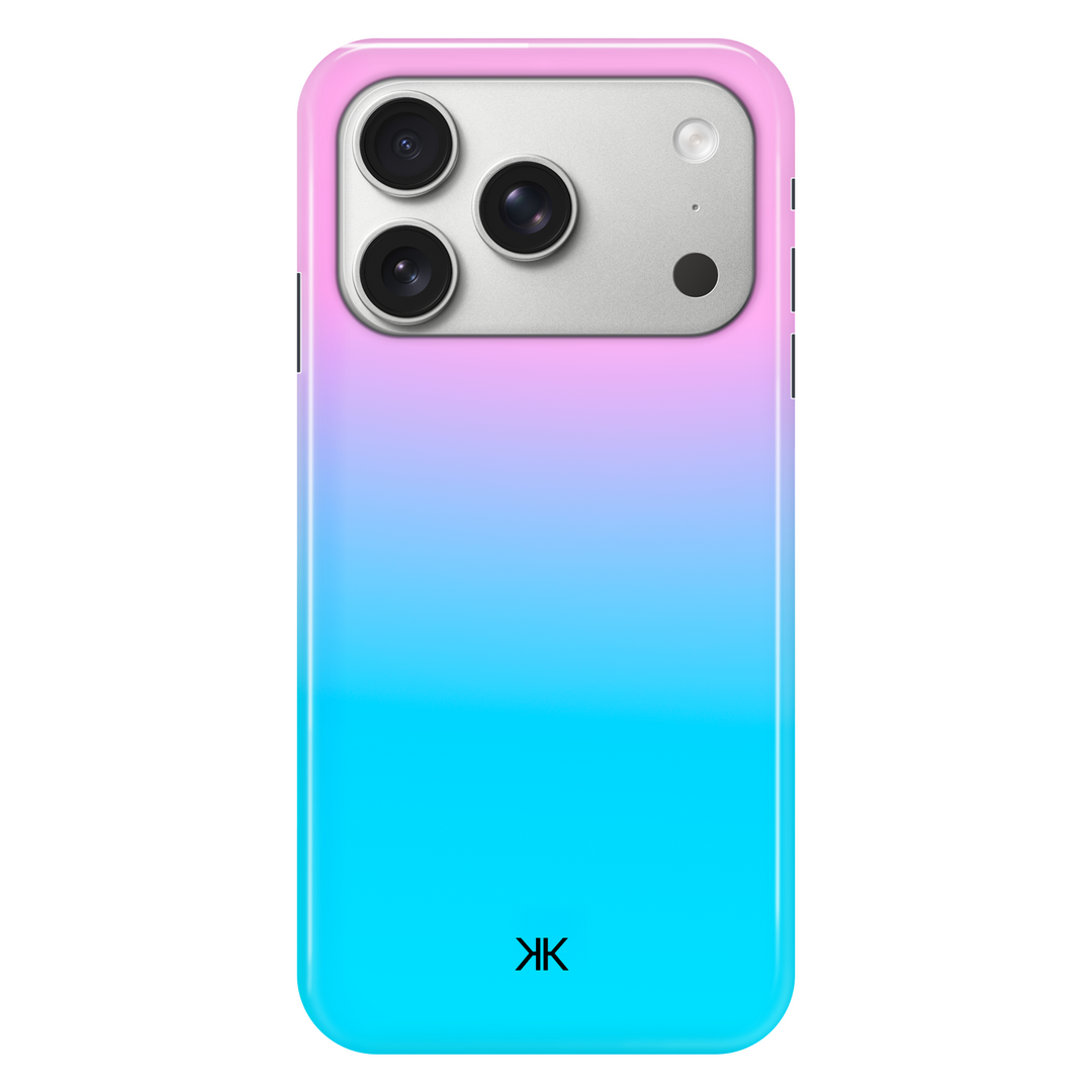 Neon Rose Blue phone case for iPhone 17 Pro