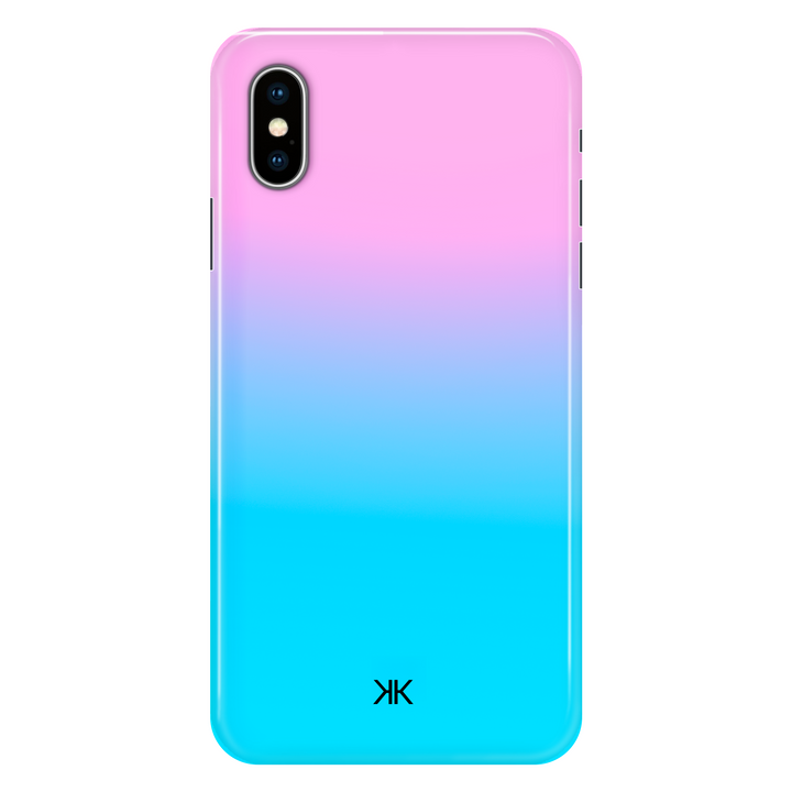 Neon Rose Blue phone case for iPhone X