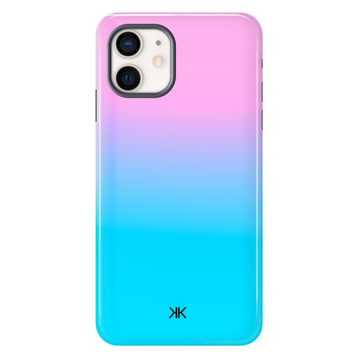 Neon Rose Blue Phone Case - Tough Case - iphone-12