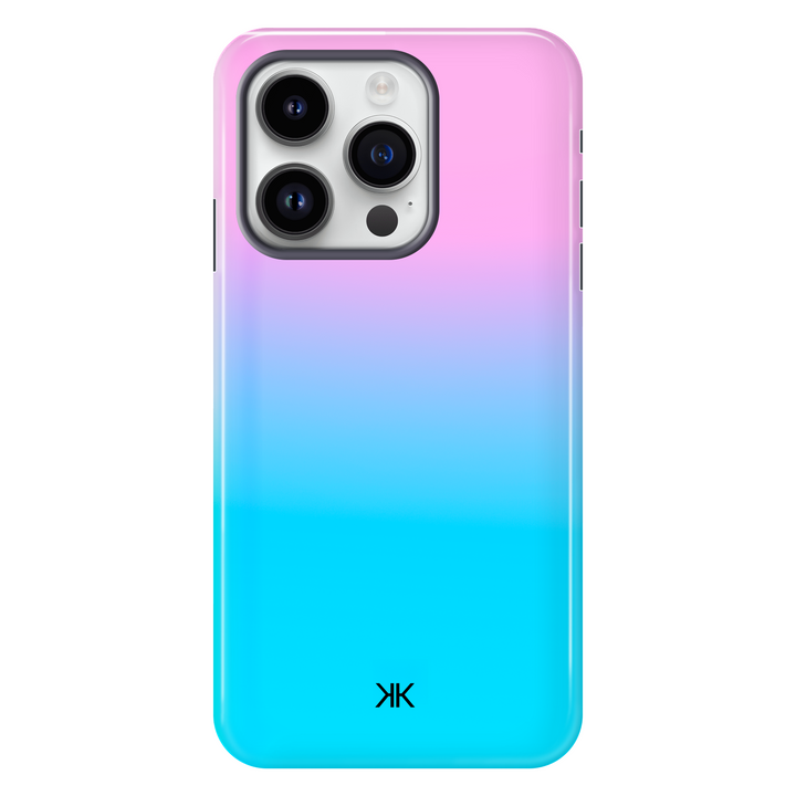 Neon Rose Blue Phone Case - Tough Case - iphone-14-pro