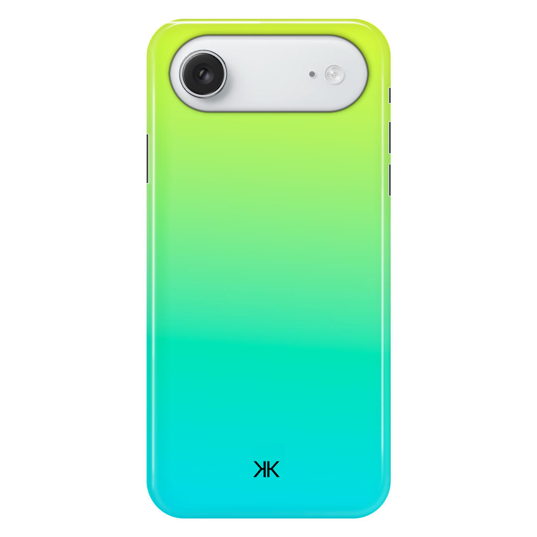 Neon Yellow Aqua phone case for iPhone 17 Air
