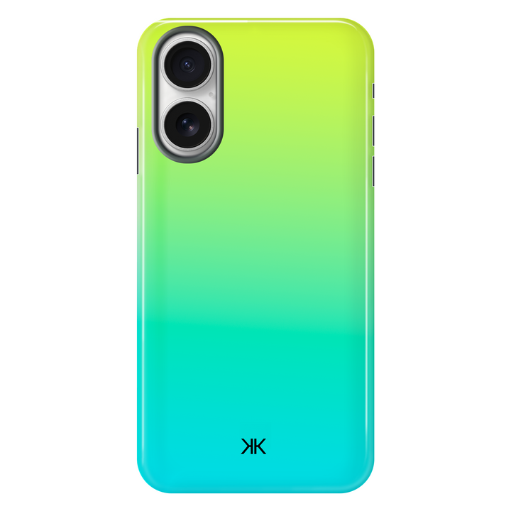 Neon Yellow Aqua Phone Case - Tough Case - iphone-16
