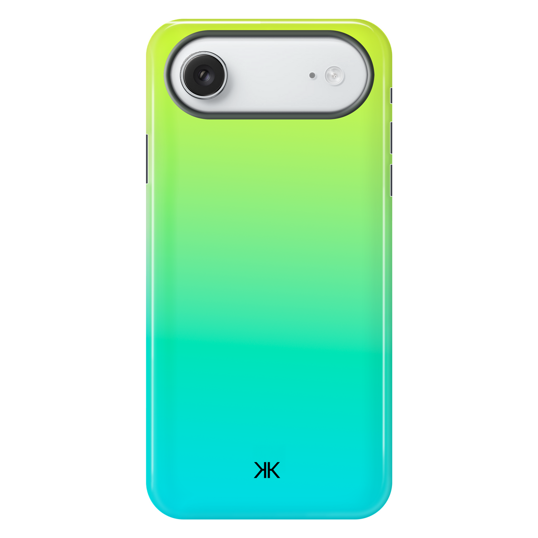Neon Yellow Aqua Phone Case - Tough Case - iphone-17-air
