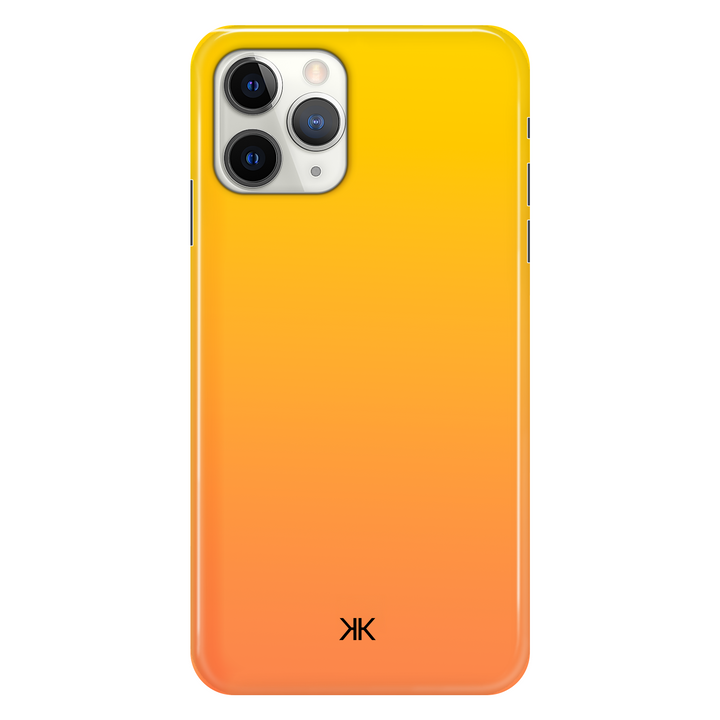 Neon Yellow Orange phone case for iPhone 11 Pro