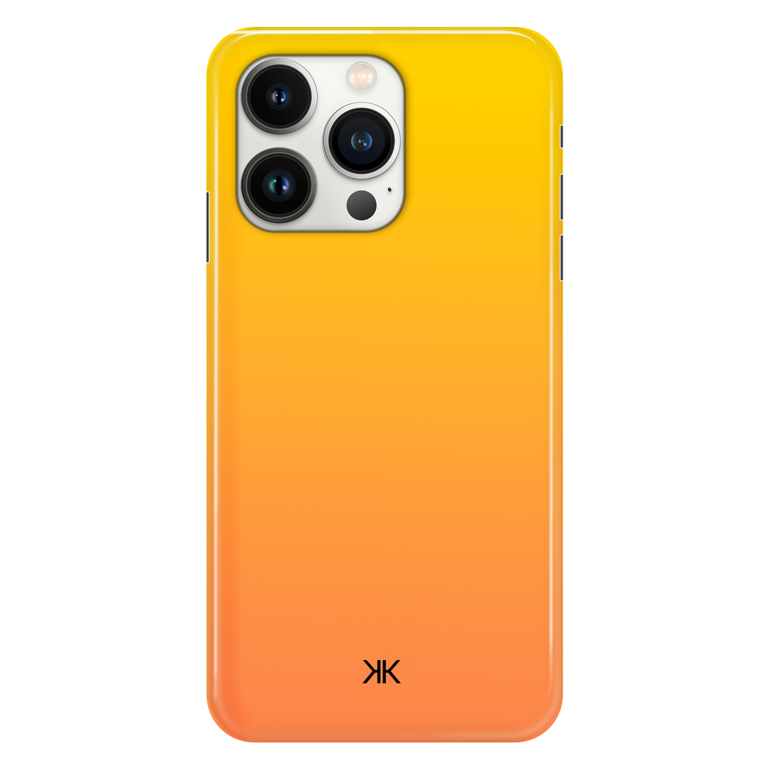 Neon Yellow Orange phone case for iPhone 13 Pro