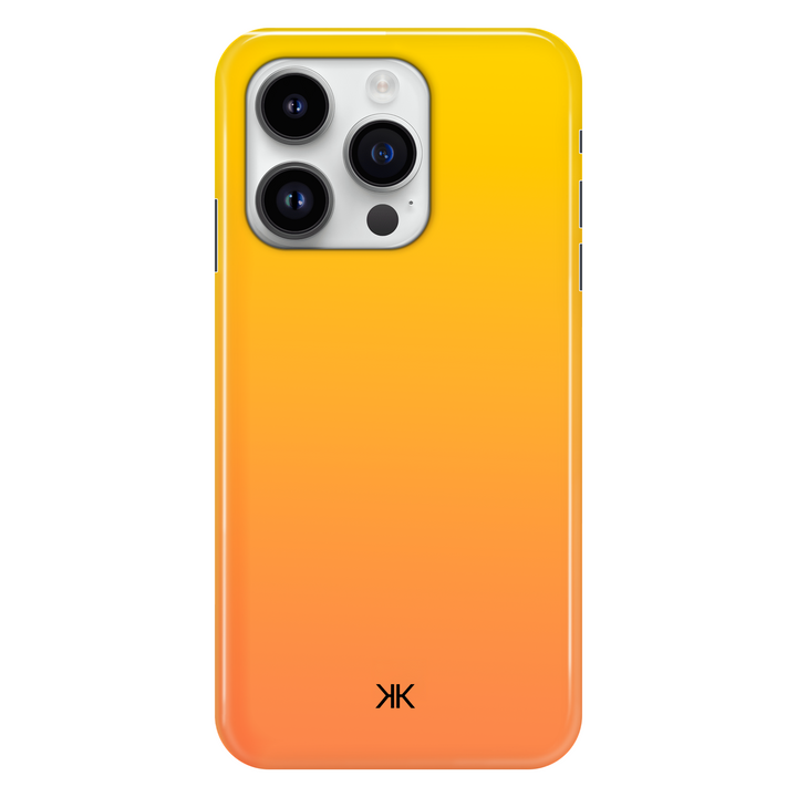 Neon Yellow Orange phone case for iPhone 14 Pro