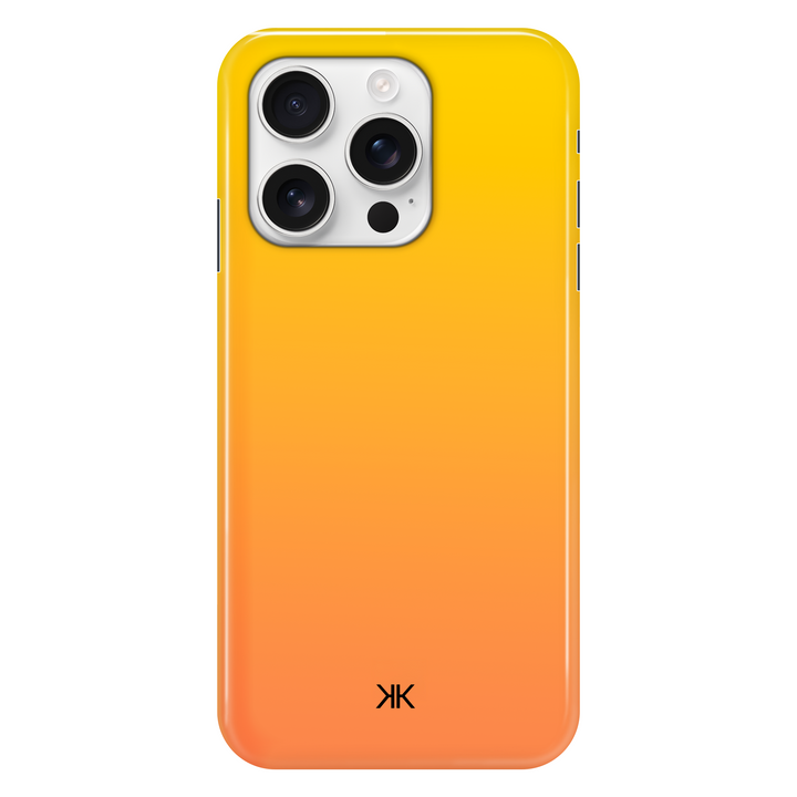 Neon Yellow Orange phone case for iPhone 16 Pro