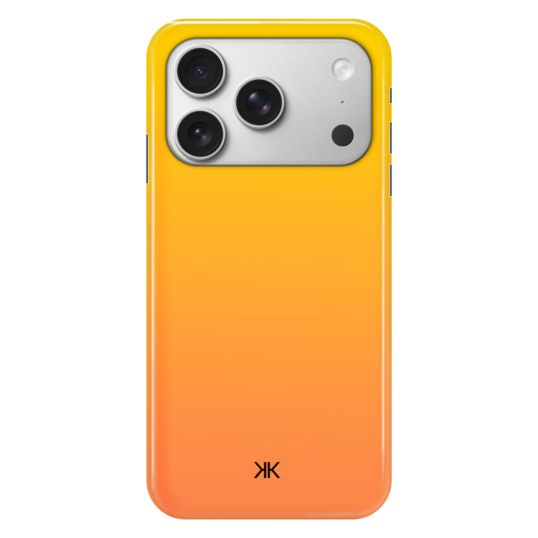 Neon Yellow Orange phone case for iPhone 17 Pro