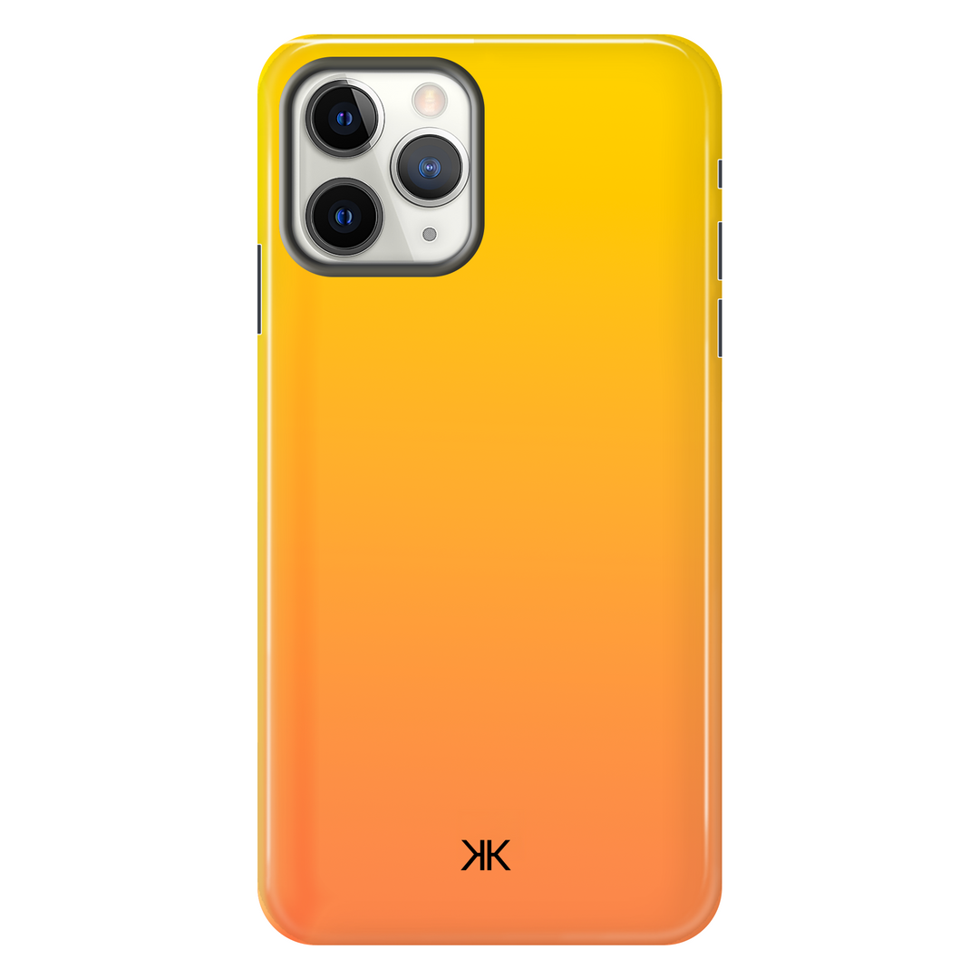 Neon Yellow Orange Phone Case - Tough Case - iphone-11-pro