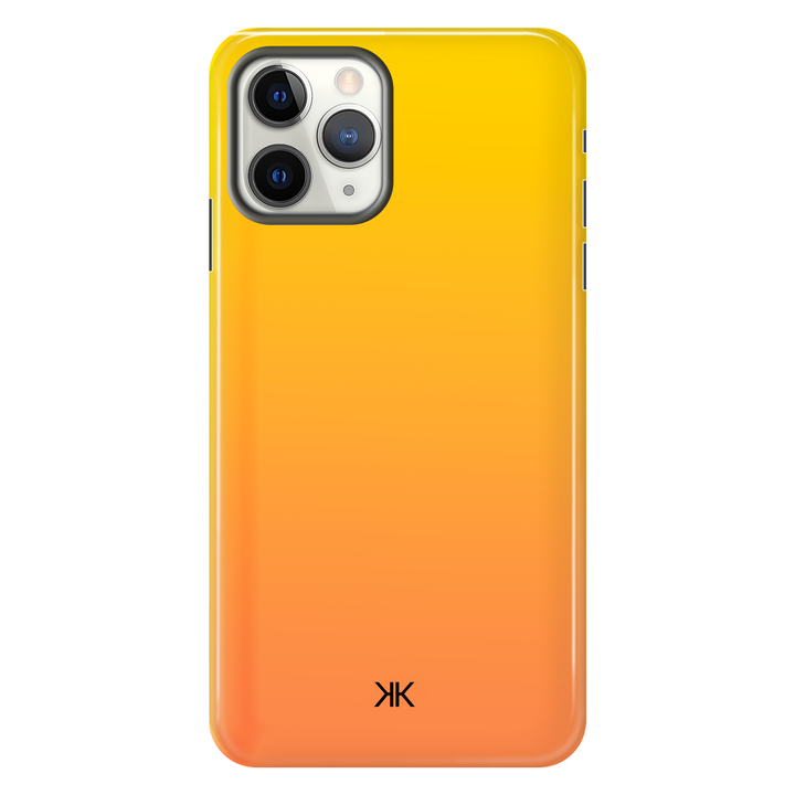 Neon Yellow Orange Phone Case - Tough Case - iphone-11-pro