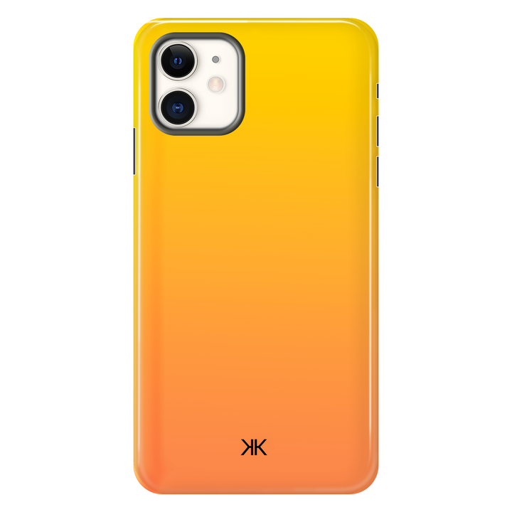 Neon Yellow Orange Phone Case - Tough Case - iphone-11