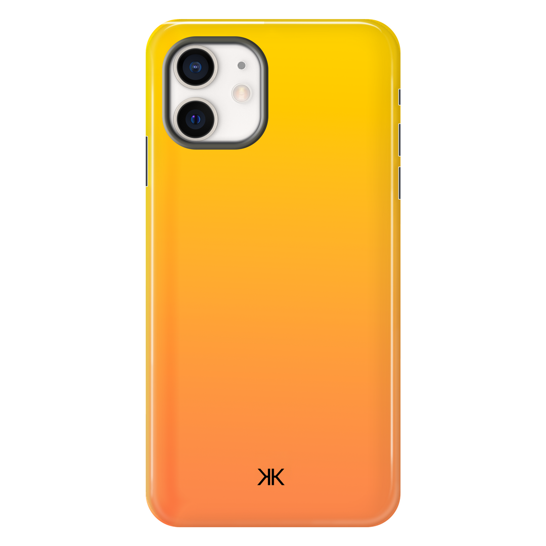 Neon Yellow Orange Phone Case - Tough Case - iphone-12