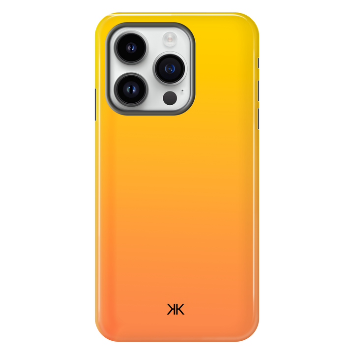Neon Yellow Orange Phone Case - Tough Case - iphone-14-pro