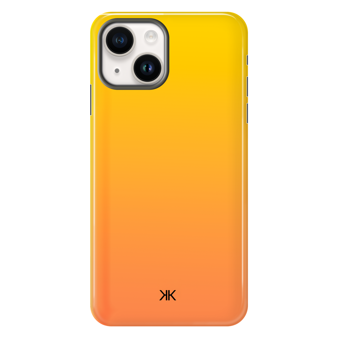 Neon Yellow Orange Phone Case - Tough Case - iphone-14