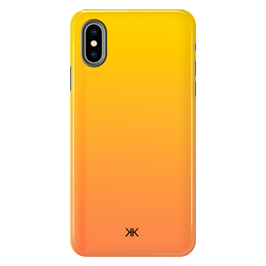 Neon Yellow Orange Phone Case - Tough Case - iphone-x