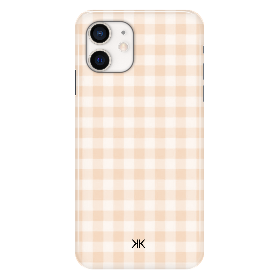 Gingham Orange phone case for iPhone 12