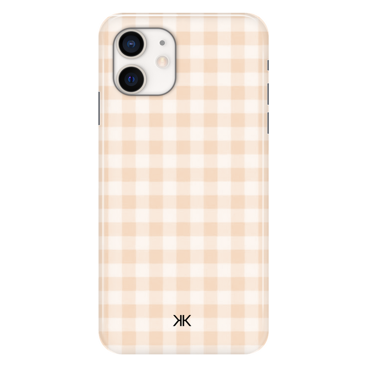 Gingham Orange phone case for iPhone 12