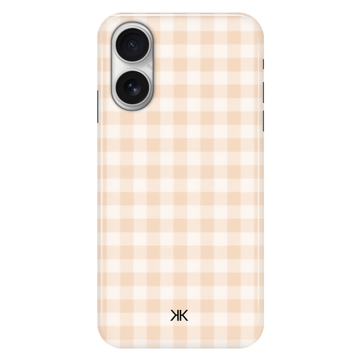 Gingham Orange phone case for iPhone 16