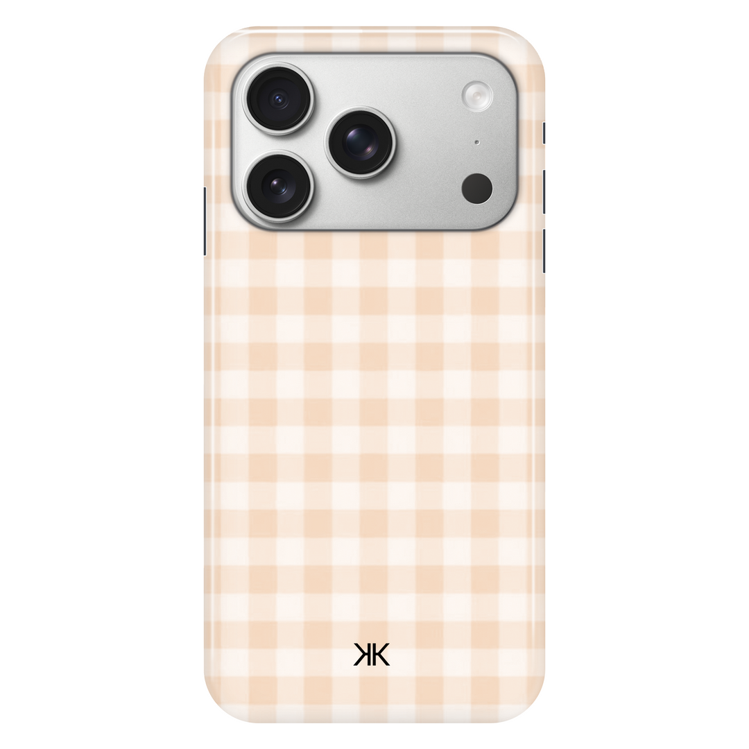 Gingham Orange phone case for iPhone 17 Pro