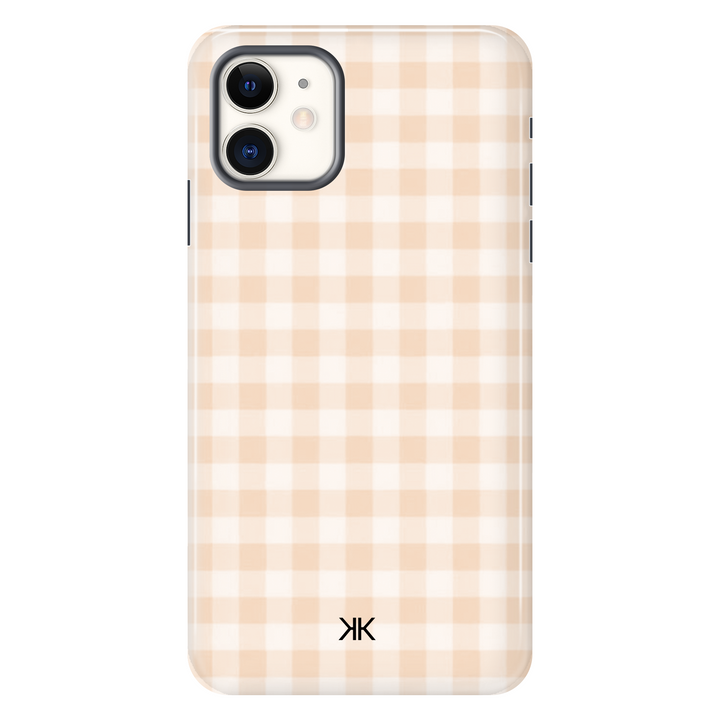 Gingham Orange Phone Case - Tough Case - iphone-11