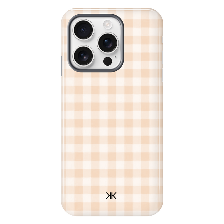 Gingham Orange Phone Case - Tough Case - iphone-16-pro