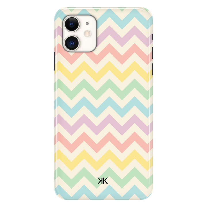 Pastel Chevron phone case for iPhone 11