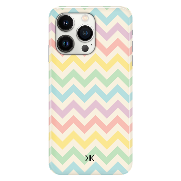 Pastel Chevron phone case for iPhone 13 Pro