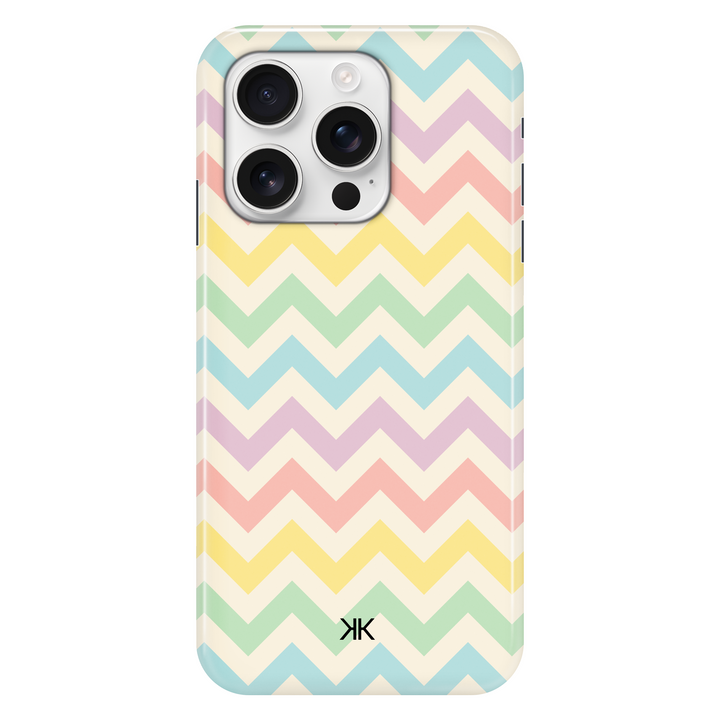 Pastel Chevron phone case for iPhone 16 Pro