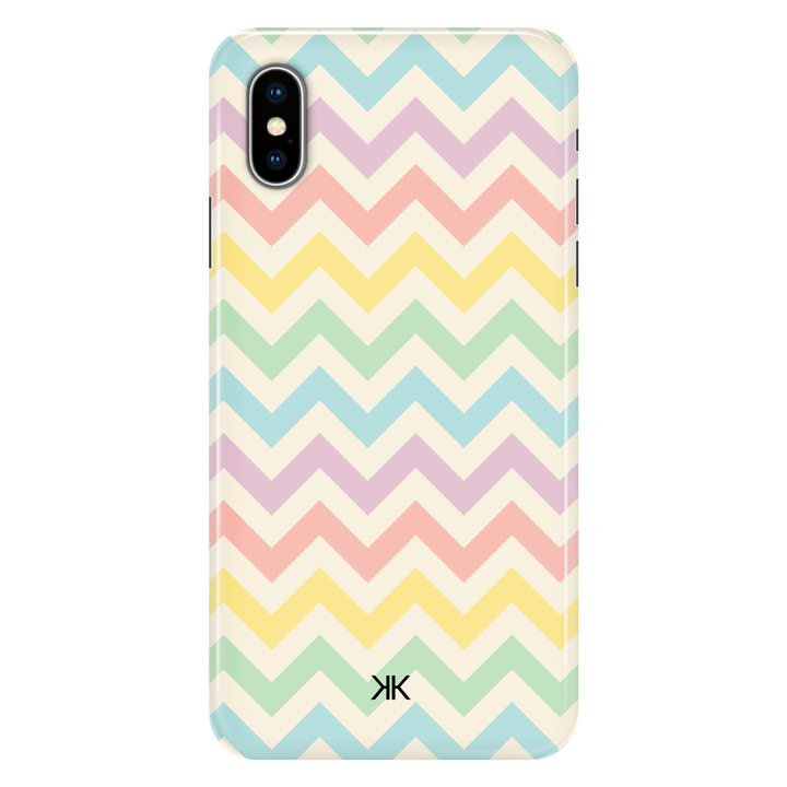 Pastel Chevron phone case for iPhone X