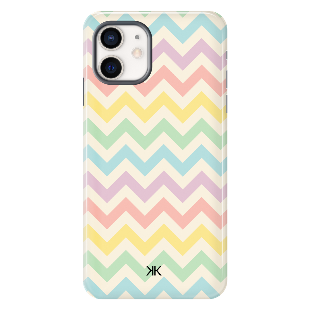 Pastel Chevron Phone Case - Tough Case - iphone-12