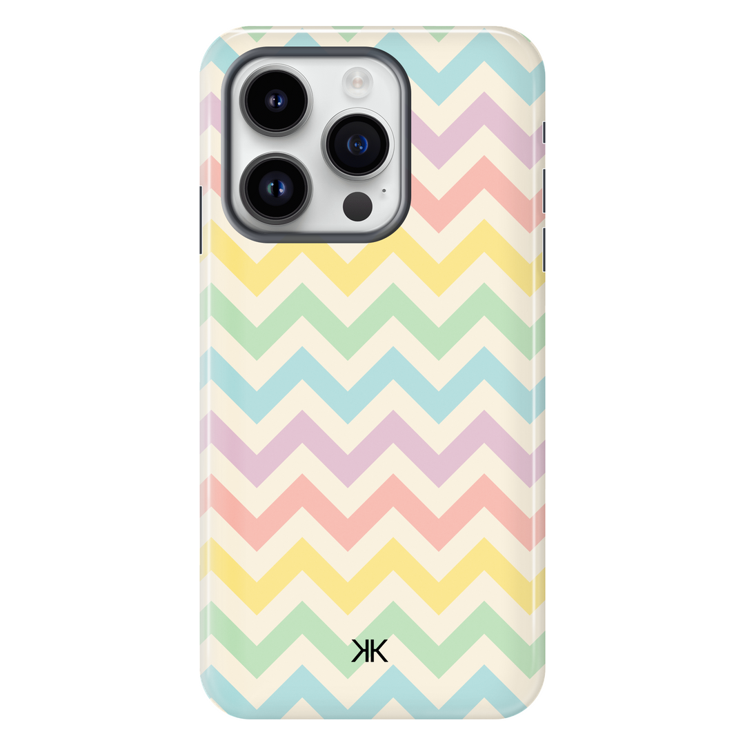 Pastel Chevron Phone Case - Tough Case - iphone-14-pro