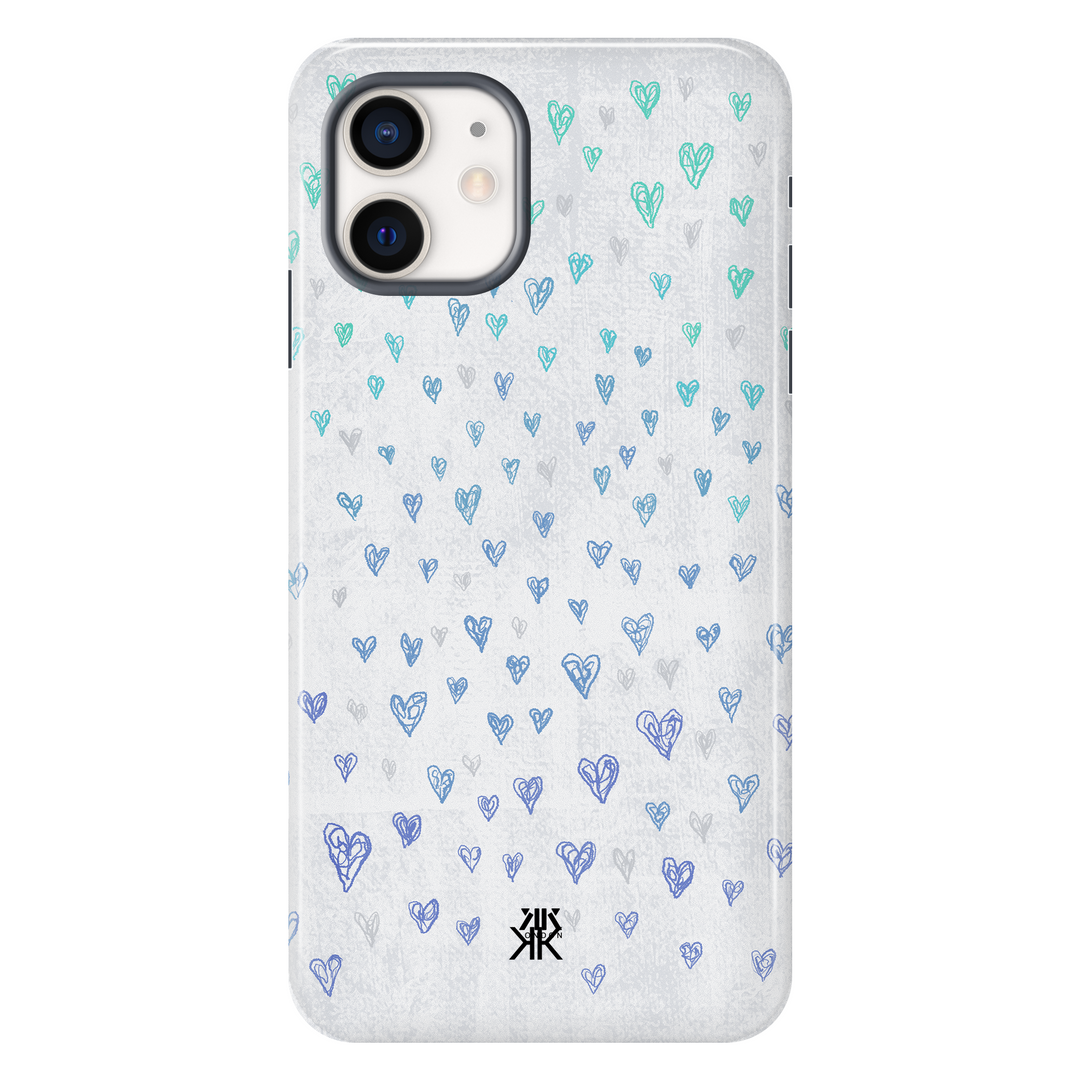 Pastel Love Hearts Phone Case - Tough Case - iphone-12