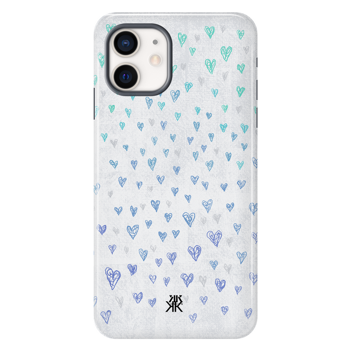 Pastel Love Hearts Phone Case - Tough Case - iphone-12
