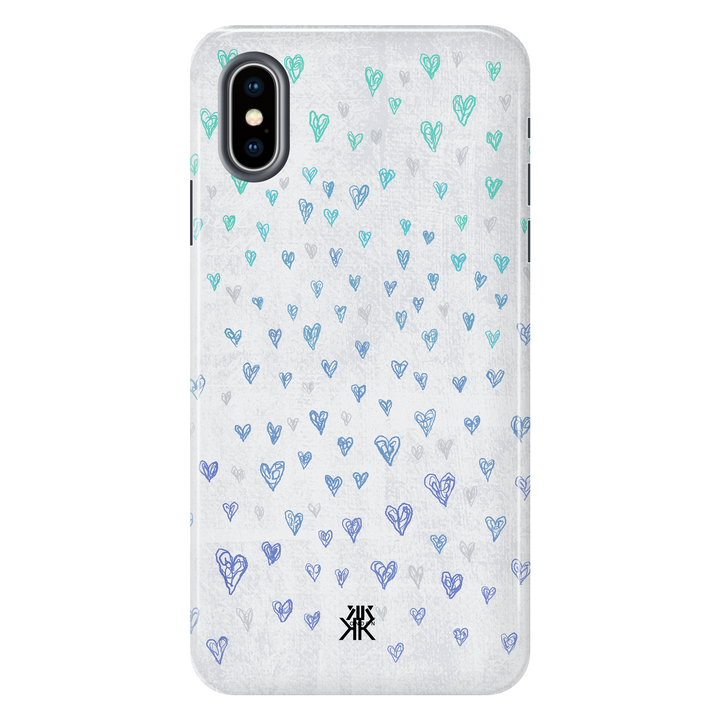 Pastel Love Hearts Phone Case - Tough Case - iphone-x