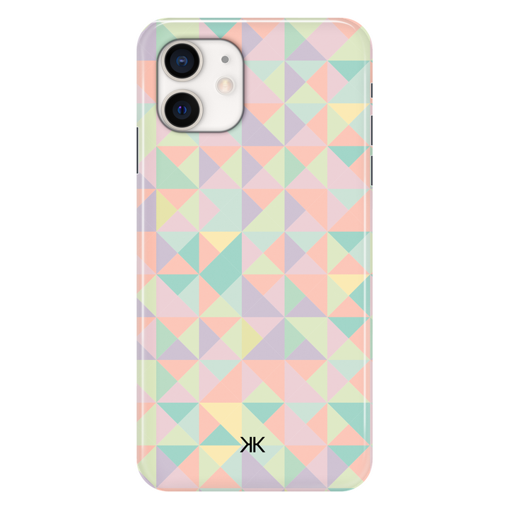 Pastel Mosaic phone case for iPhone 12