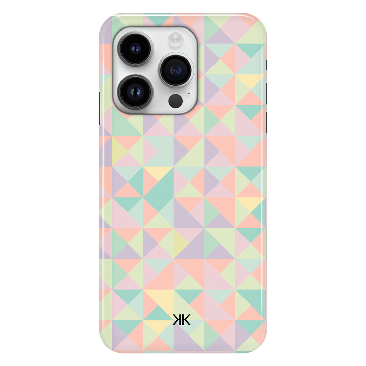 Pastel Mosaic phone case for iPhone 14 Pro