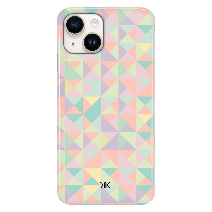 Pastel Mosaic phone case for iPhone 14