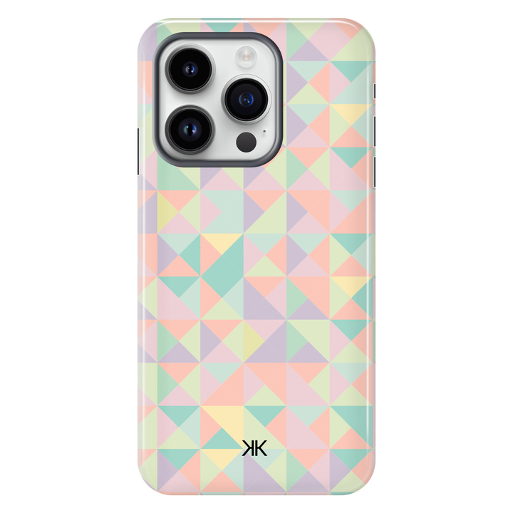 Pastel Mosaic Phone Case - Tough Case - iphone-14-pro