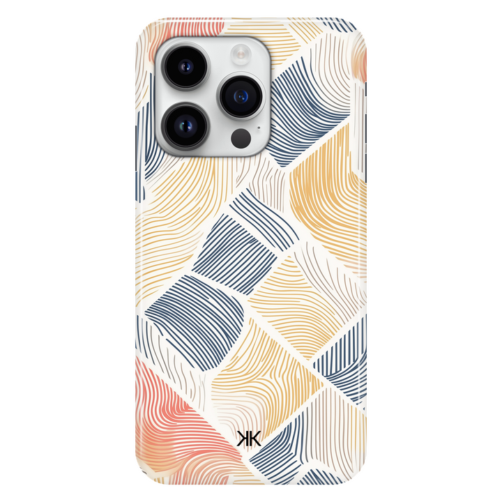 Coloured Lines phone case for iPhone 14 Pro