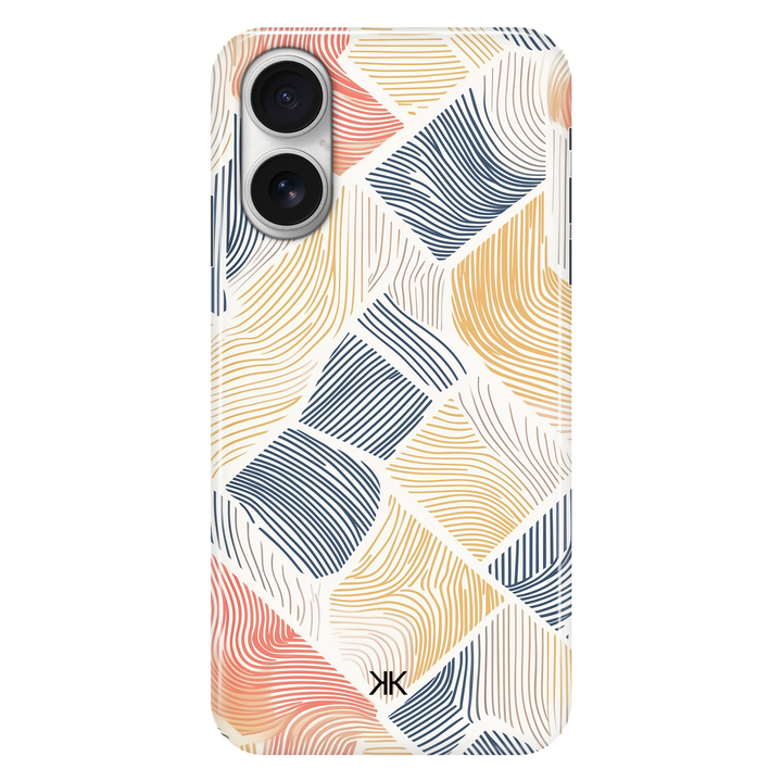 Coloured Lines phone case for iPhone 16