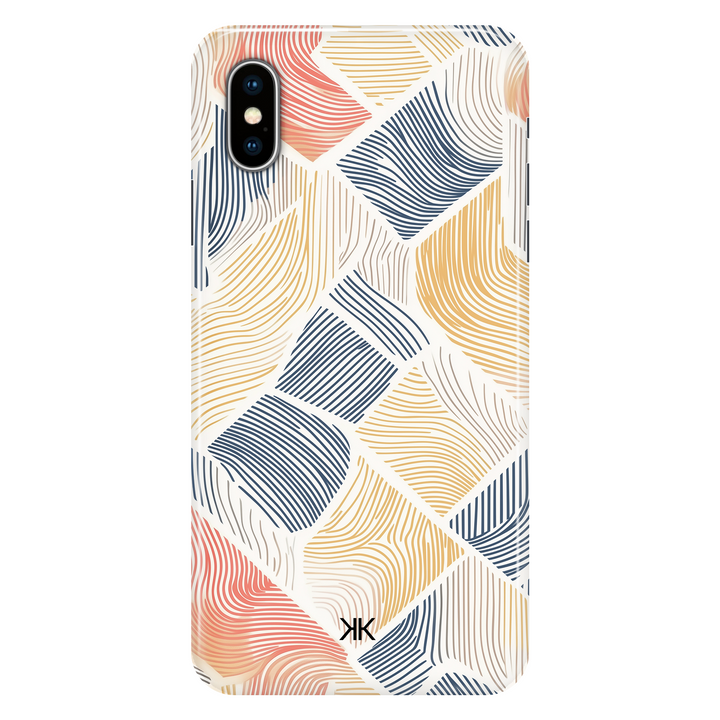 Coloured Lines phone case for iPhone X