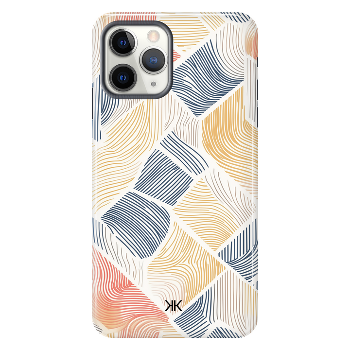 Coloured Lines Phone Case - Tough Case - iphone-11-pro