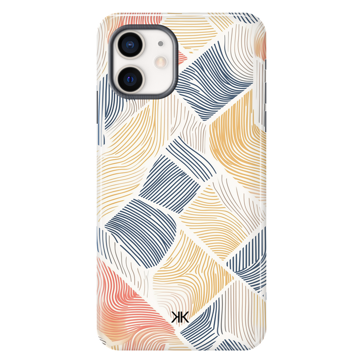 Coloured Lines Phone Case - Tough Case - iphone-12