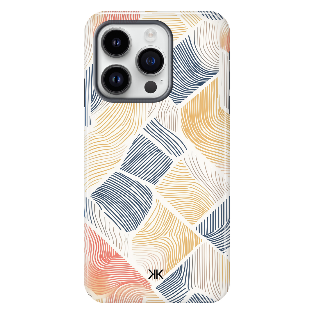 Coloured Lines Phone Case - Tough Case - iphone-14-pro