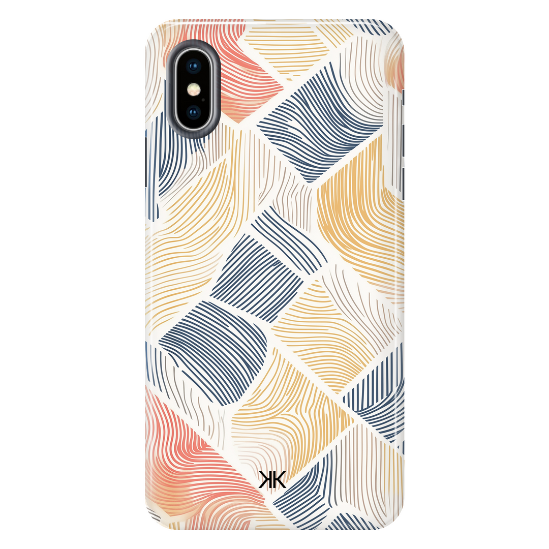 Coloured Lines tough phone case for iPhone X